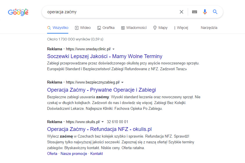 Reklama tekstowa w wyszukiwarce to jeden z popularniejszych formatów Google Ads.