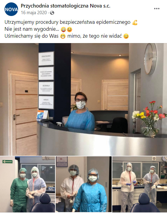 Możesz wykorzystać Facebook np. do pokazywania scen z codziennego życia lekarza.